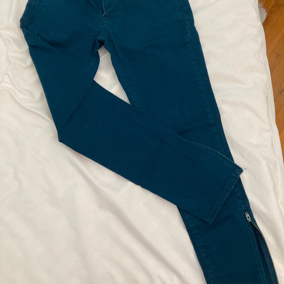 Rewind Teal colored ankle jeans  - size 5 - Picture 2 of 6